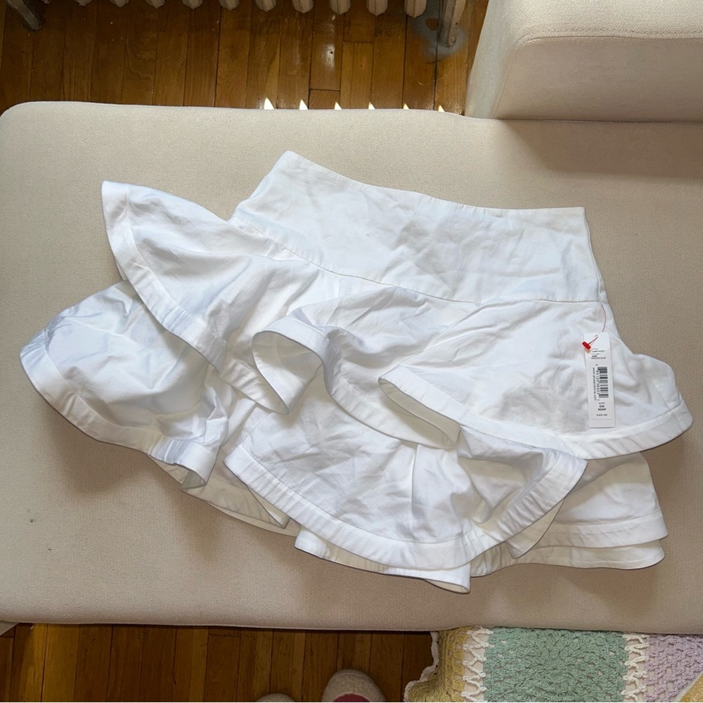 Alice + Olivia white skirt